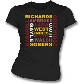 West Indies World Cup Legends Womens Slim Fit T-Shirt