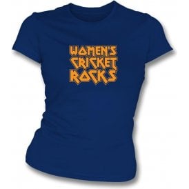 Women's Cricket Rocks Womens Slim Fit T-Shirt