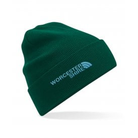 Worcestershire Region Embroidered Organic Cotton Beanie