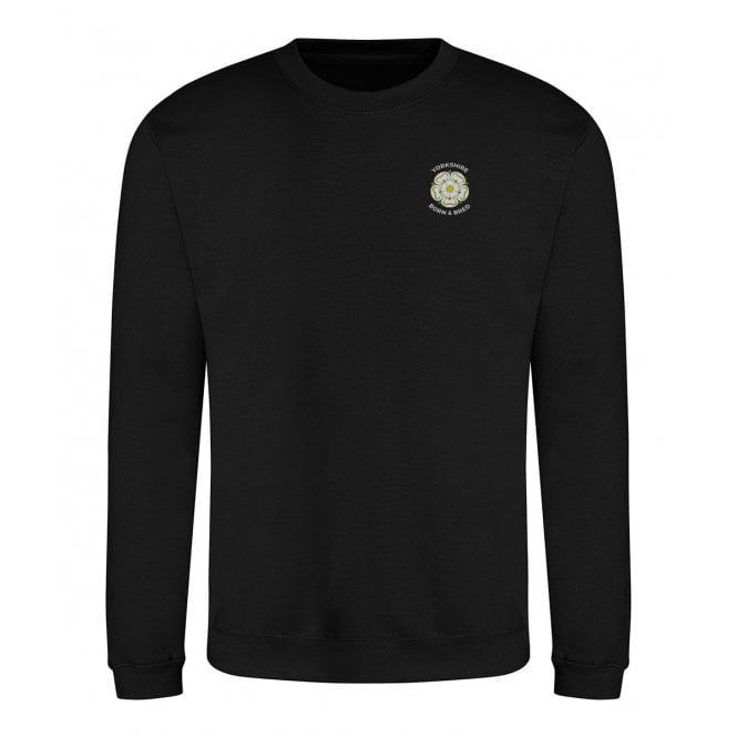 Yorkshire Born & Bred Embroidered Left Breast Logo Sweatshirt