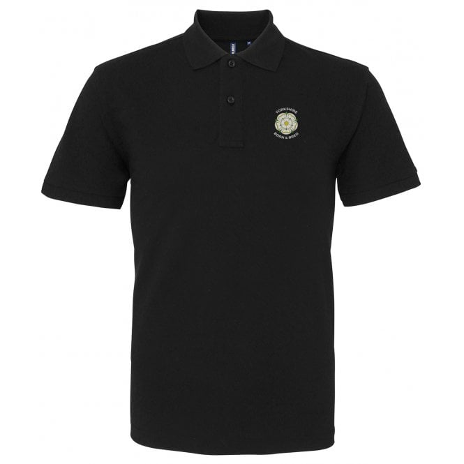 Yorkshire Born & Bred Embroidered Left Breast Polo Shirt