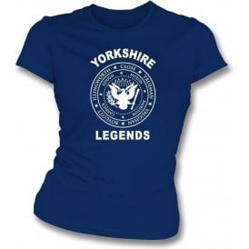 Yorkshire Legends (Ramones Style) Womens Slim Fit T-Shirt