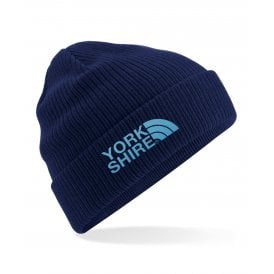 Yorkshire Region Embroidered Organic Cotton Beanie