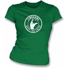 Zimbabwe Keep The Faith Women's Slimfit T-shirt